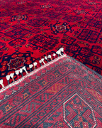 Handwoven Afghan Style Wool Rug 8' 5" x 11' 5"