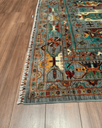 Veziri Hand-Knotted Wool Rug 6' 7" x 9' 4"
