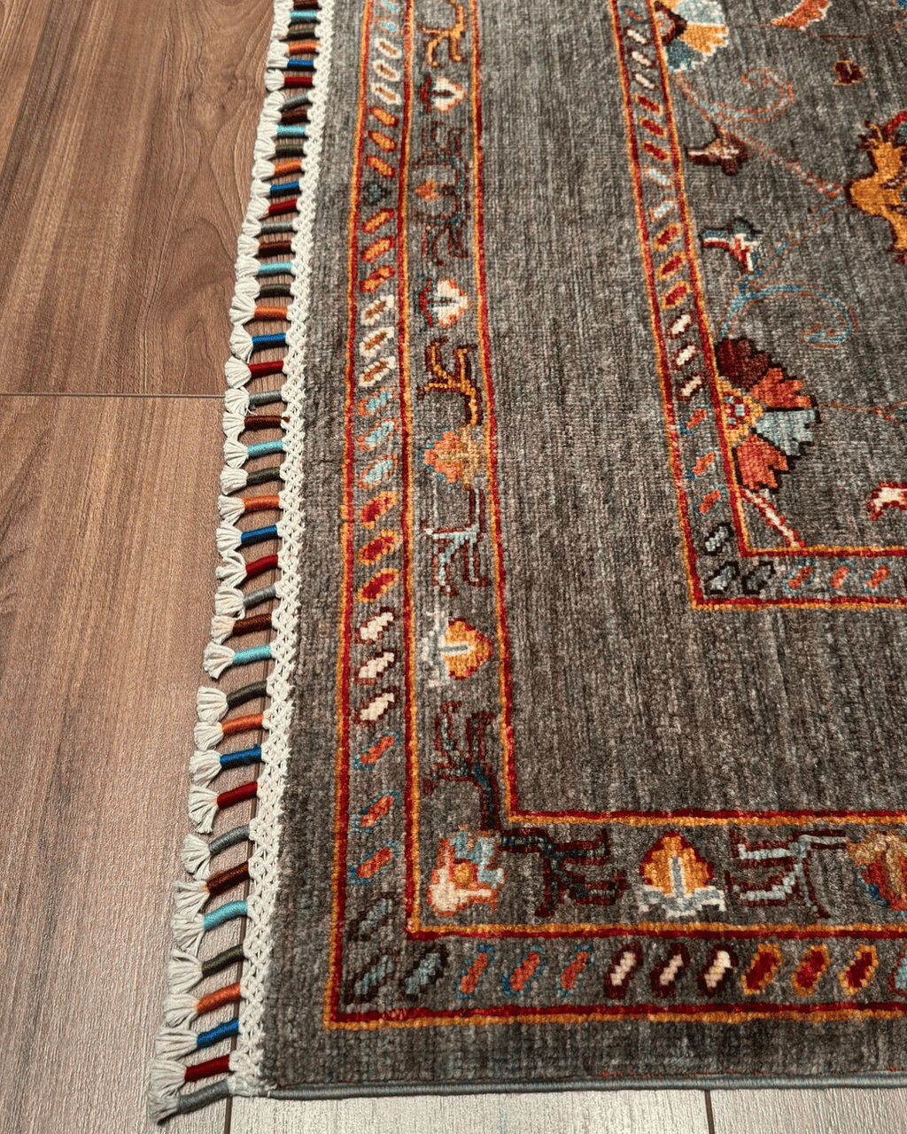 Sultani Hand-Knotted Wool Rug 3' 5" x 5' 1"