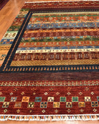 Sultani Hand-Knotted Wool Rug 5' 9" x 8'