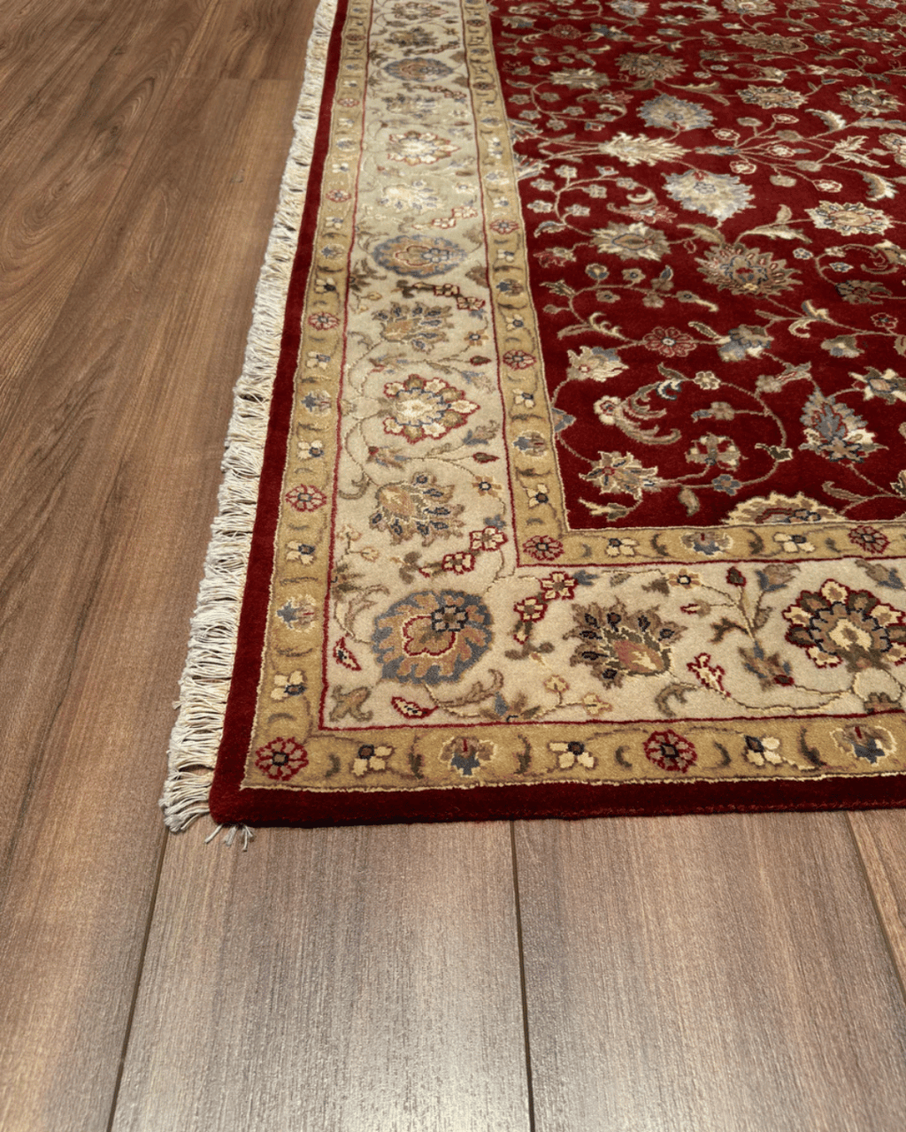 Tapis en laine style afghan 55 x 146 cm