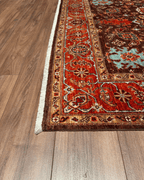 Ushak Hand-Knotted Wool Rug 6' x 8'