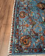 Sultani Hand-Knotted Wool Rug 4' x 6'