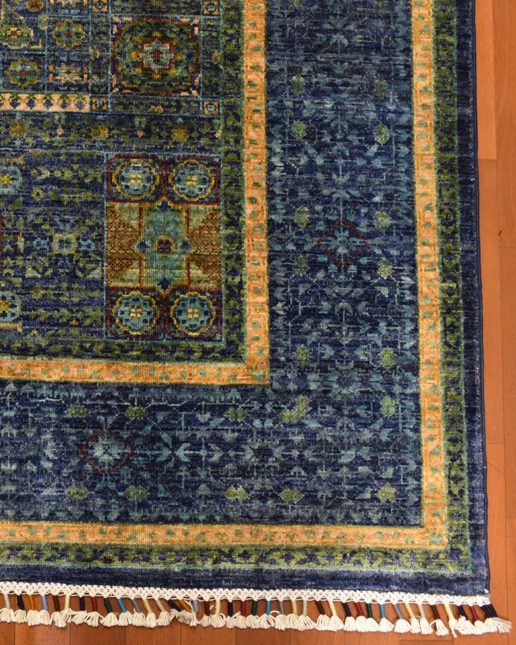 Mamluk Hand-Knotted Wool Rug 4' 3" x 5' 9"