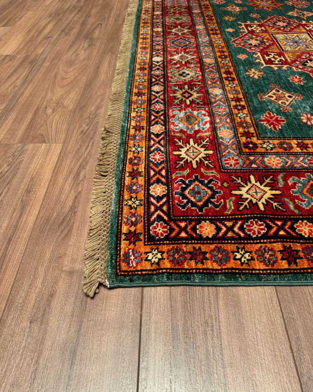 Shirvan Hand-Knotted Wool Rug 6' x 8'