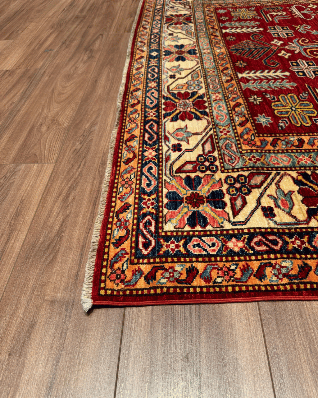 Shirvan Hand-Knotted Wool Rug 6' x 8'