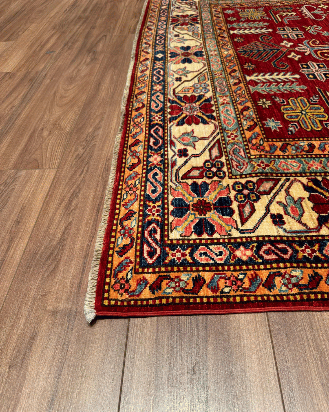 Shirvan Hand-Knotted Wool Rug 6' x 8'