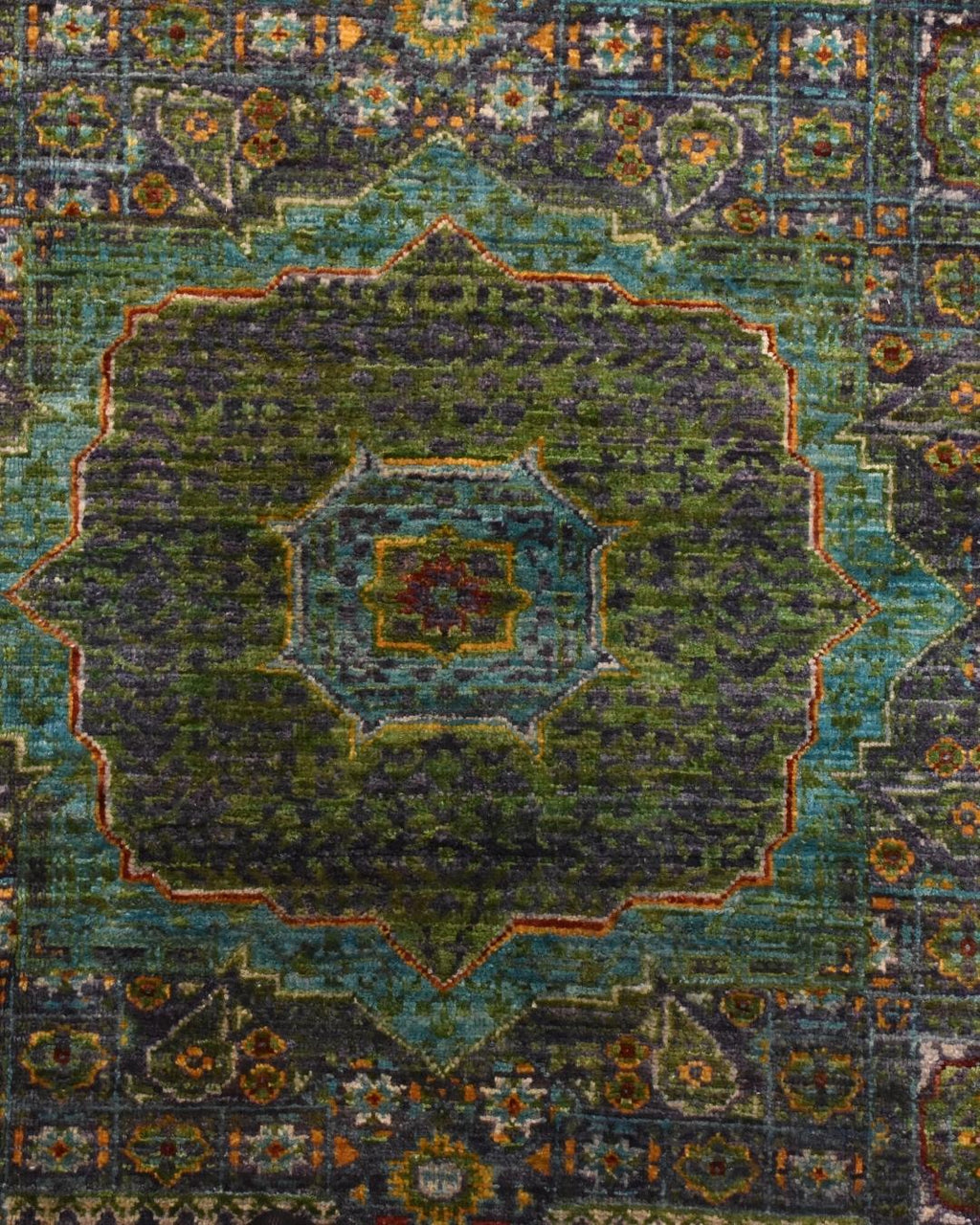 Mamluk Hand-Knotted Wool Rug 4' 4" x 5' 7"