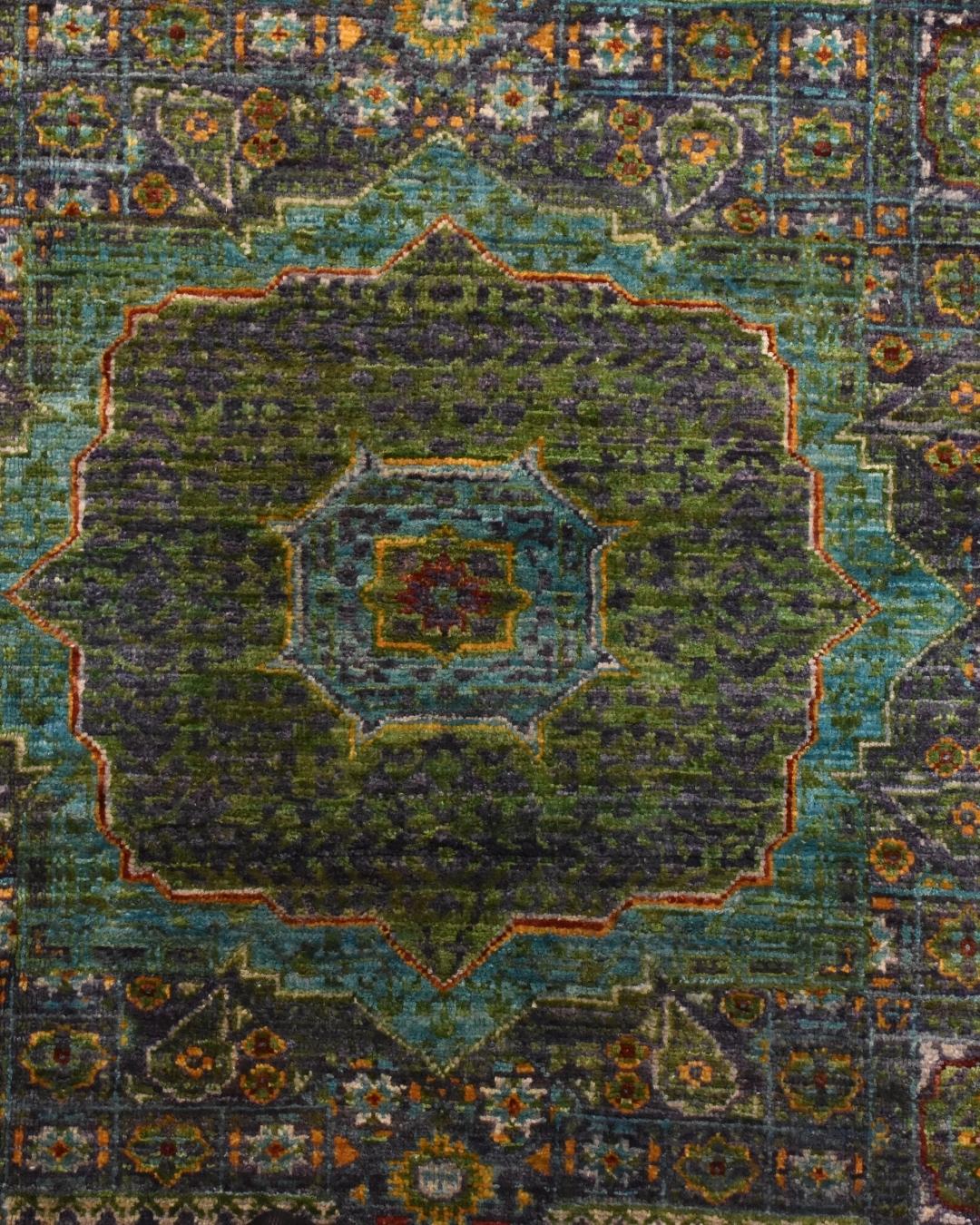 Mamluk Hand-Knotted Wool Rug 4' 4" x 5' 7"