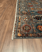 Veziri Hand-Knotted Wool Rug 5' 8" x 8'