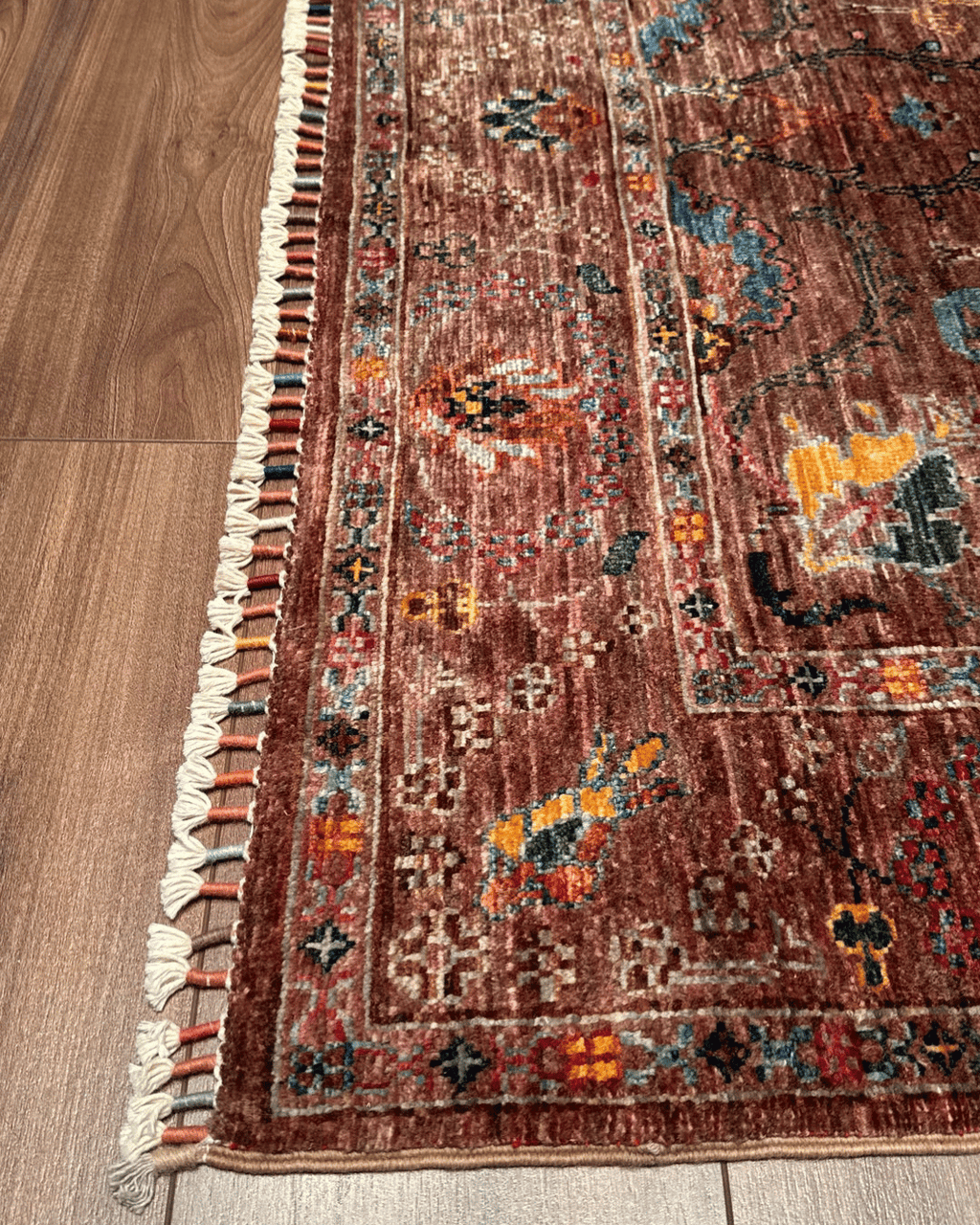 Sultani Hand-Knotted Wool Rug 4' x 6'