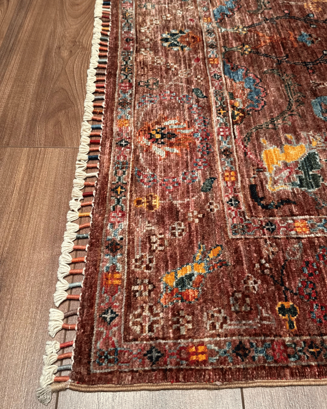 Sultani Hand-Knotted Wool Rug 4' x 6'