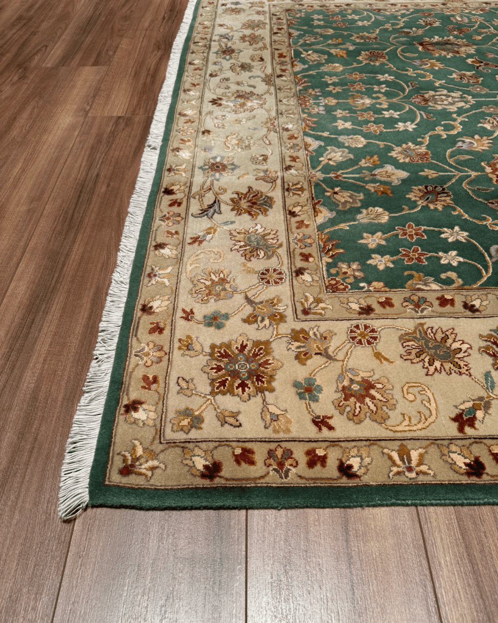 Ottoman Elegance Hand-Knotted Wool Rug 6' 5" x 9' 9"
