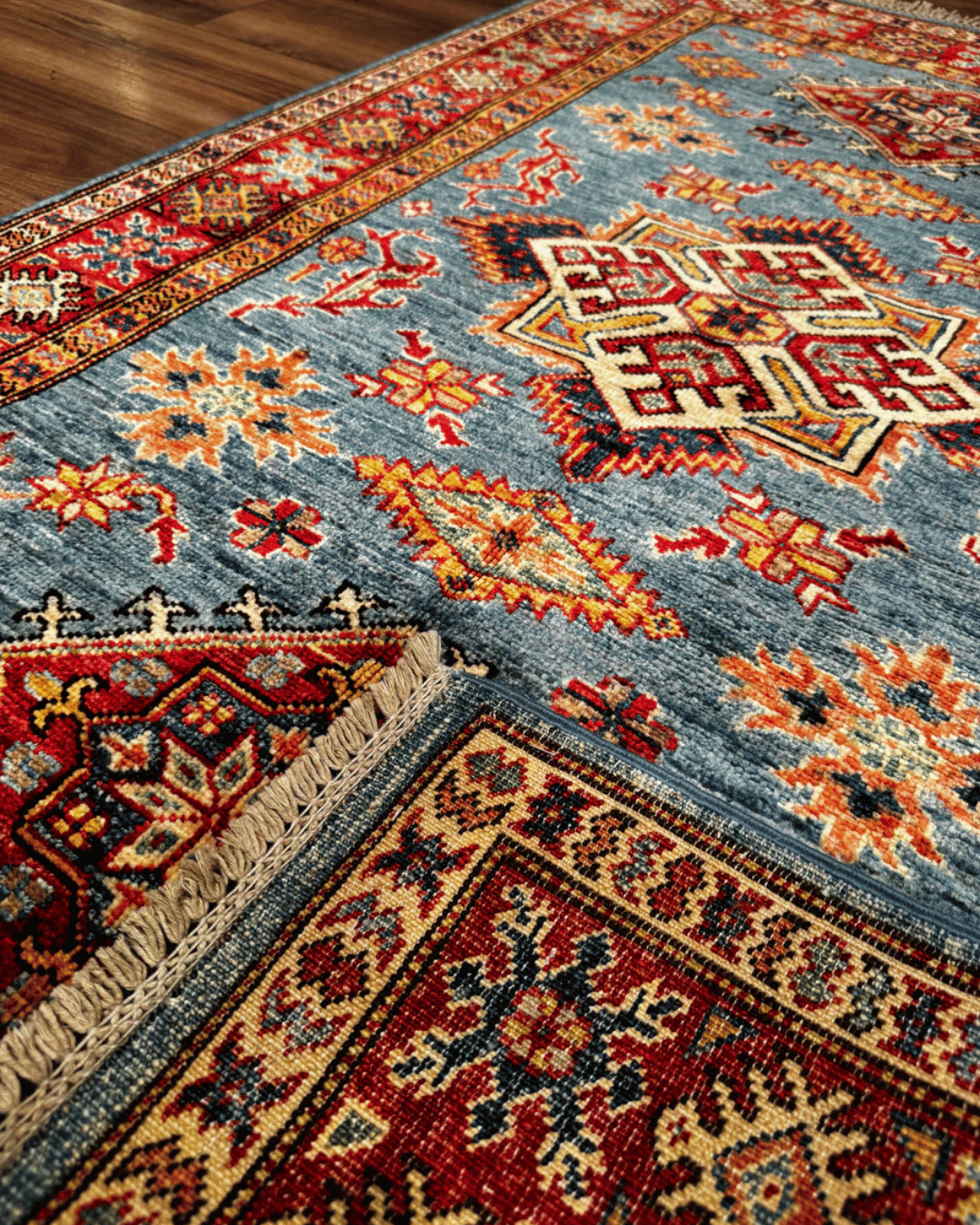 Shirvan Hand-Knotted Wool Rug 3' 1" x 4' 9"