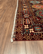 Veziri Hand-Knotted Wool Rug 5' 7" x 7' 9"