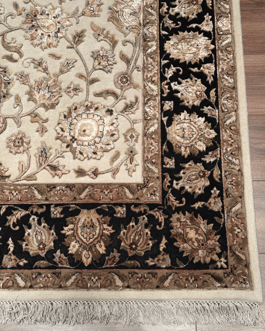 Ottoman Elegance Hand-Knotted Wool Rug 6' 6" x 10'