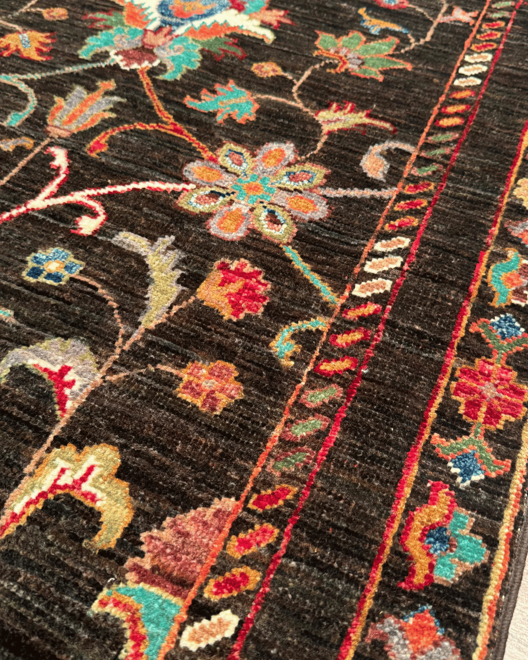 Sultani Hand-Knotted Wool Rug 2' 8" x 4' 2"