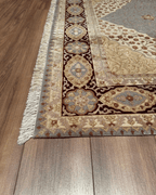 Tapis en laine style afghan 55 x 146 cm
