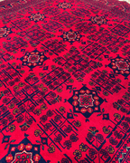 Tapis en laine style afghan 55 x 146 cm