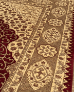 Tapis en laine style afghan 55 x 146 cm