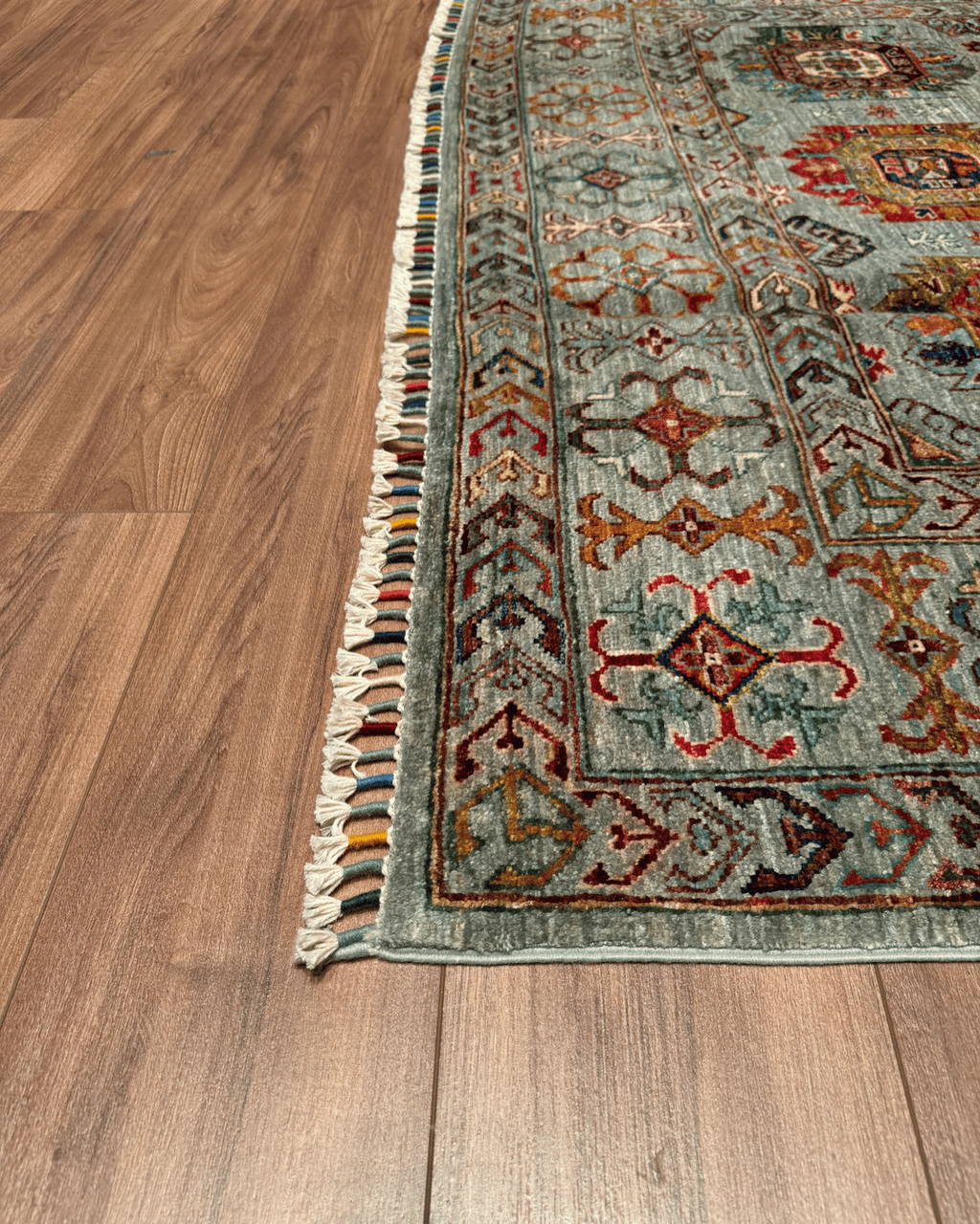 Veziri Hand-Knotted Wool Rug 5' 7" x 8' 3"