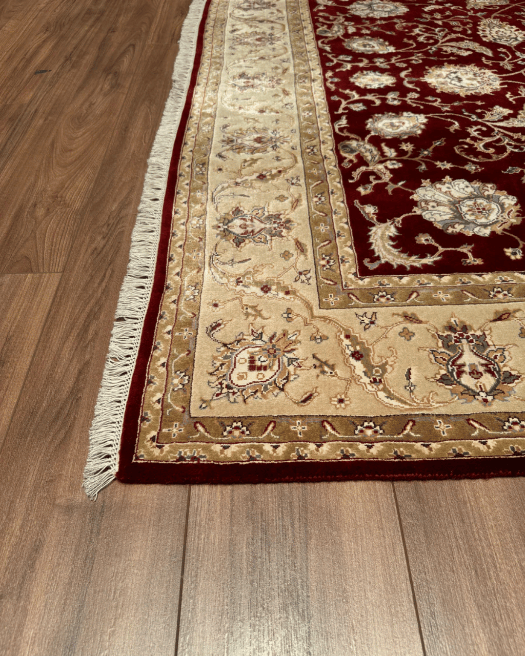 Tapis en laine style afghan 55 x 146 cm