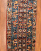 Pazyryk Hand-Knotted Wool Runner 79x265 cm 2.10 m² | 3x9 ft