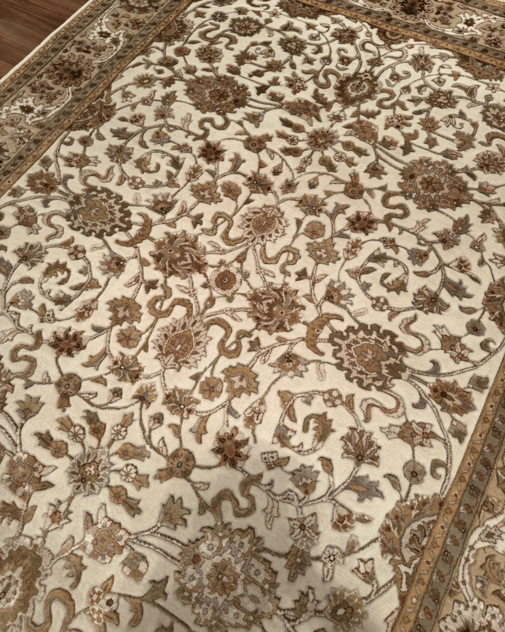 Ottoman Elegance Hand-Knotted Wool Rug 5' 8" x 7' 9"