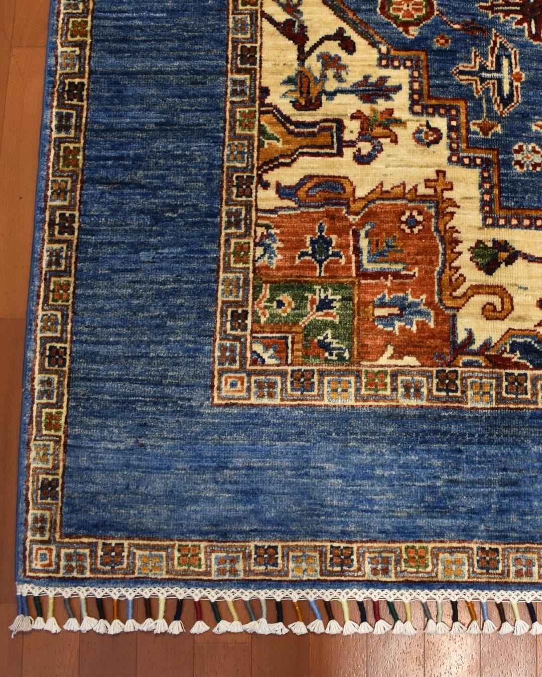 Sultani Hand-Knotted Wool Rug 5' 1" x 6' 7"