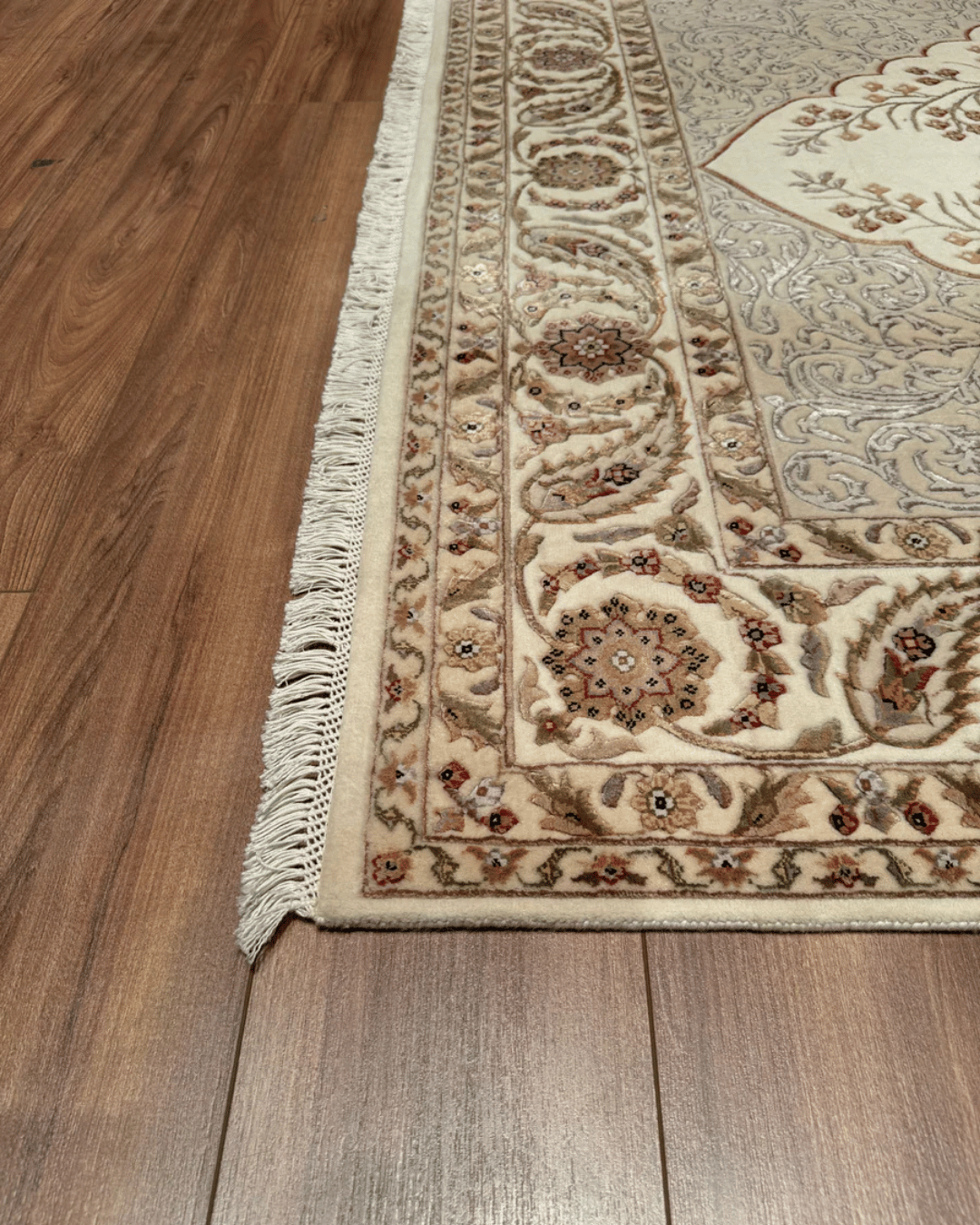 Tapis en laine style afghan 55 x 146 cm