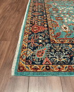Ushak Hand-Knotted Wool Rug 6' x 8'