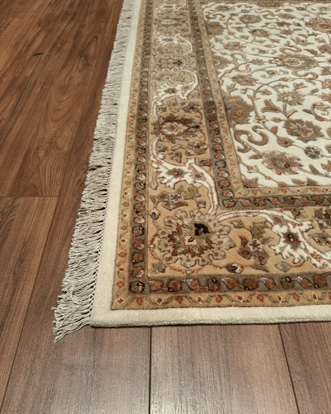 Tapis en laine style afghan 55 x 146 cm