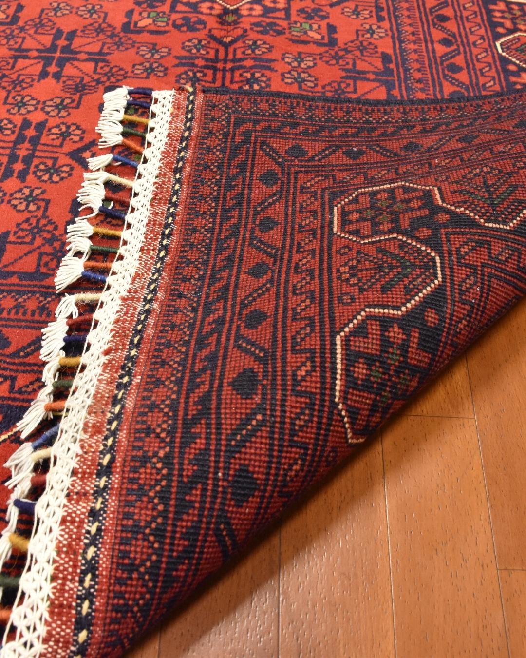 Afghan Hamyap Style Hand-Knotted Wool Rug 4' x 5' 8"