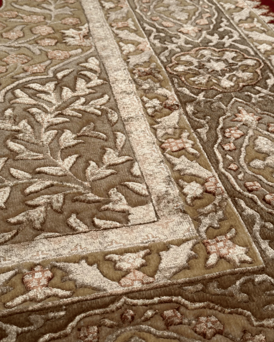 Ottoman Elegance Hand-Knotted Wool Rug 6' 8" x 9' 9"