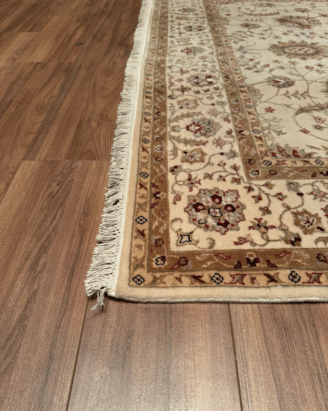 Ottoman Elegance Hand-Knotted Wool Rug 5' 7" x 8' 1"