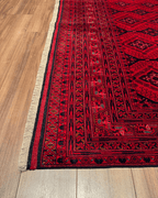 Handwoven Afghan Style Wool Rug 6' 4" x 9' 7"