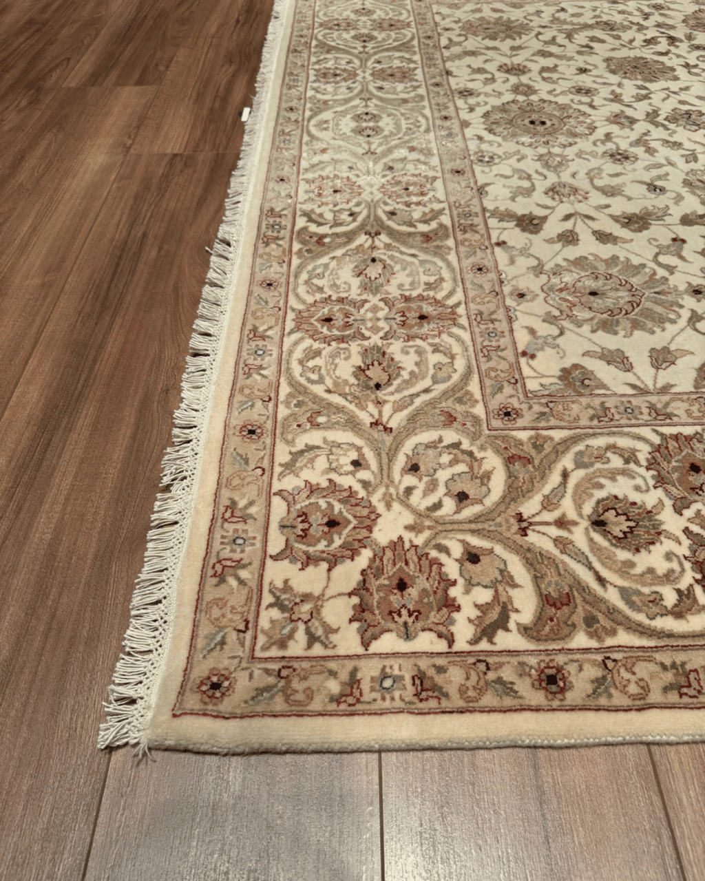 Ottoman Elegance Hand-Knotted Wool Rug 6' 7" x 9' 9"
