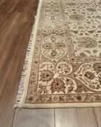 Ottoman Elegance Hand-Knotted Wool Rug 6' 7" x 9' 9"