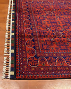 Afghan Hamyap Style Hand-Knotted Wool Rug 4' x 6' 5"