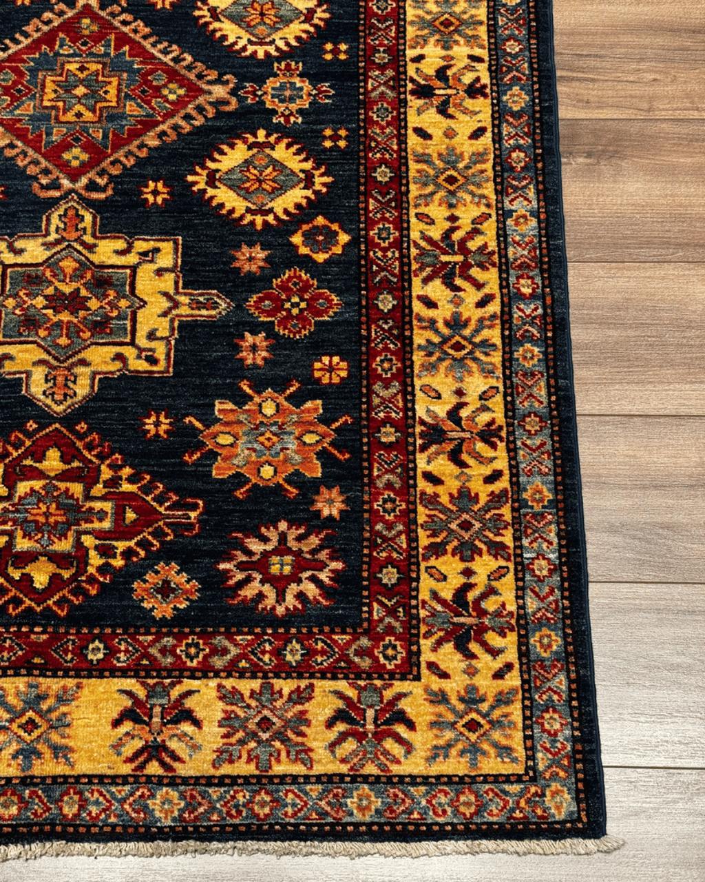 Shirvan Hand-Knotted Wool Rug 3' 7" x 5' 8"