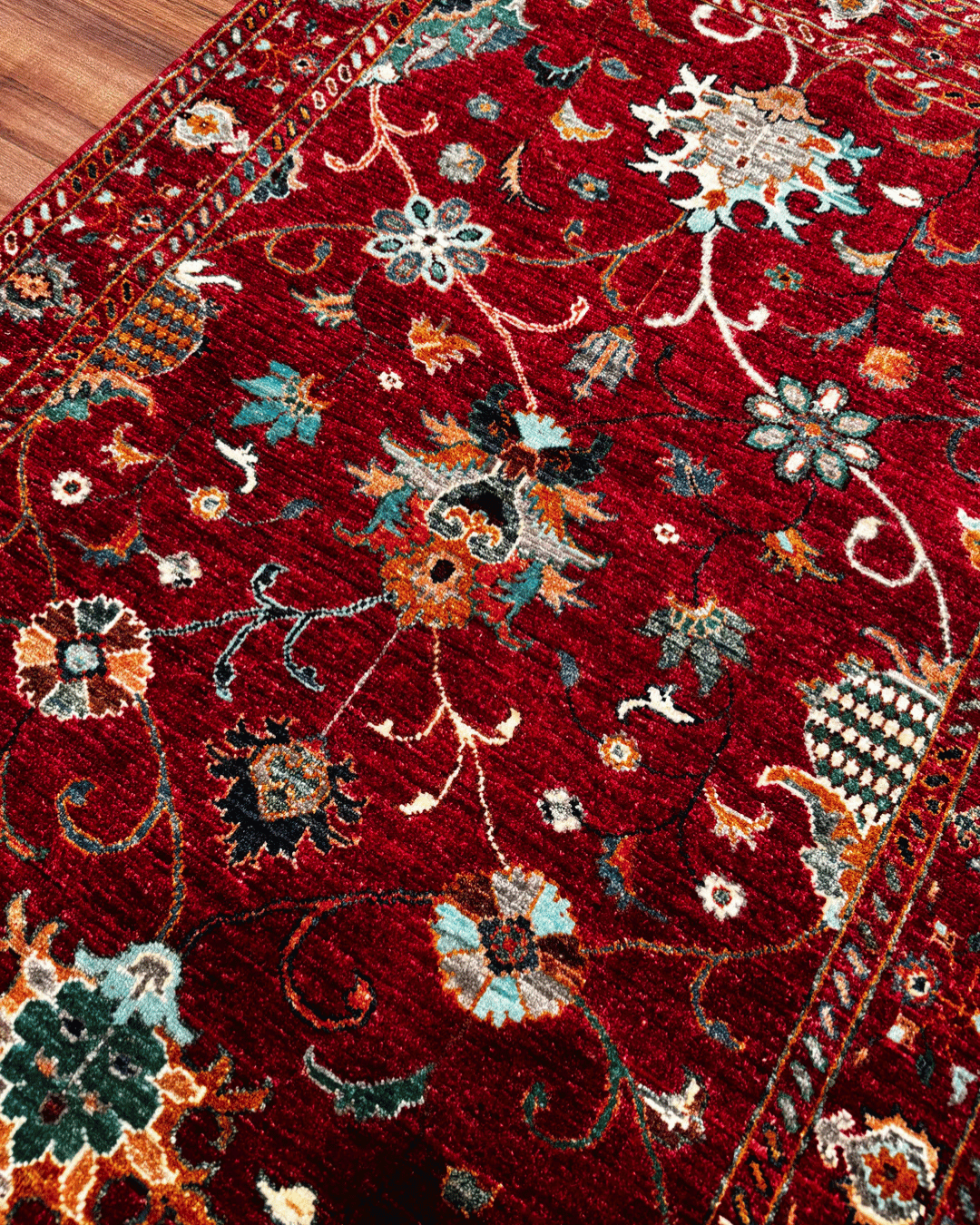 Sultani Hand-Knotted Wool Rug 3' 4" x 5'