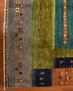 Sultani Hand-Knotted Wool Rug 5' 7" x 8' 3"