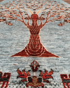 Sultani Hand-Knotted Wool Rug 4' 1" x 6' 1"