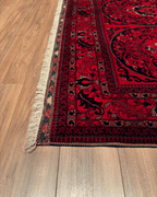 Tapis en laine style afghan 55 x 146 cm
