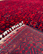 Handwoven Afghan Style Wool Rug 9' 7" x 13' 5"