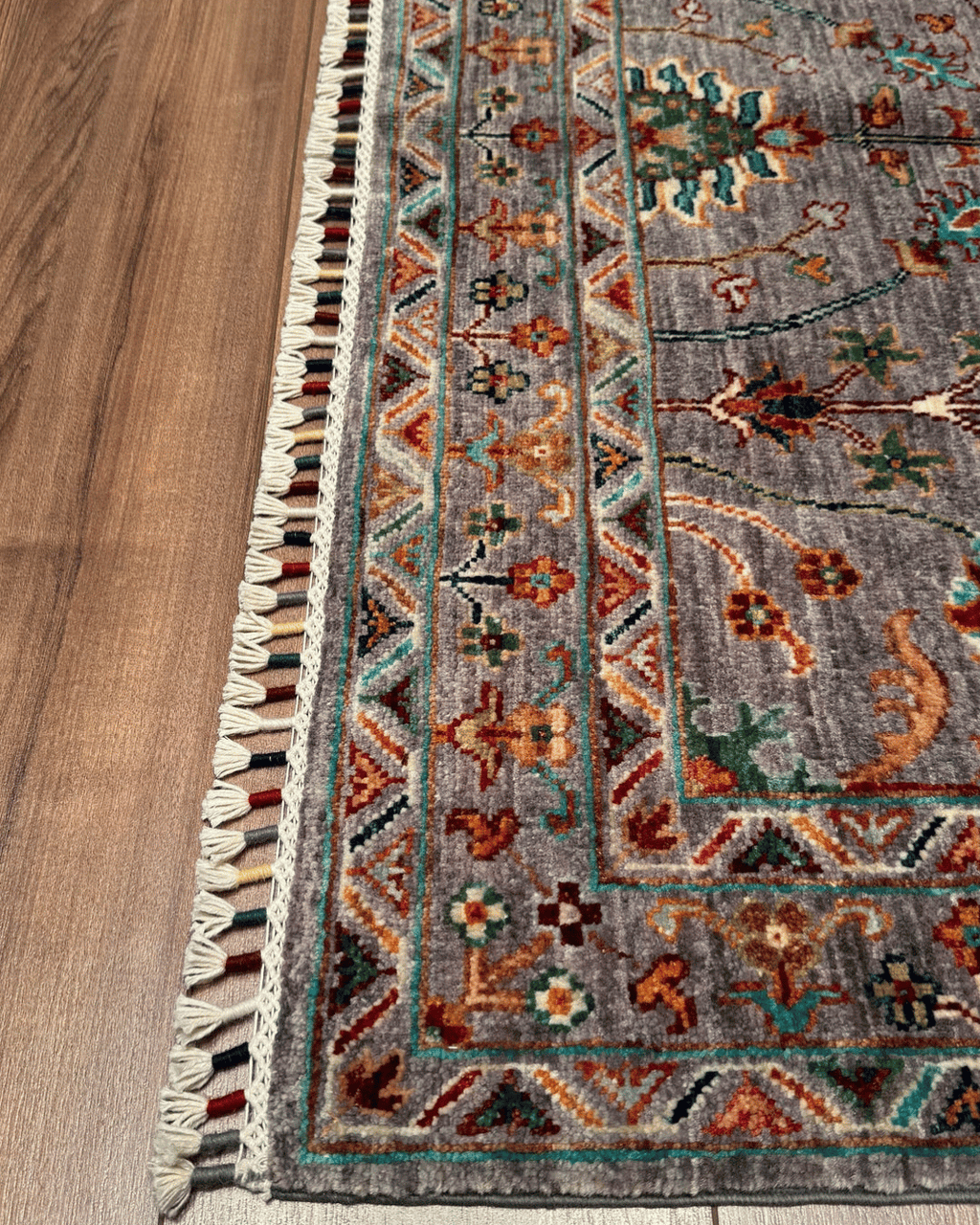 Sultani Hand-Knotted Wool Rug 4' x 6'