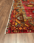 Veziri Hand-Knotted Wool Rug 5' 7" x 7' 8"