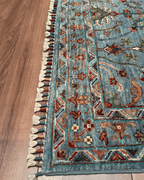 Sultani Hand-Knotted Wool Rug 3' 9" x 5' 9"