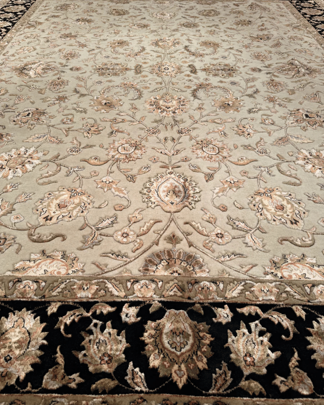 Ottoman Elegance Hand-Knotted Wool Rug 8' 2" x 9' 9"