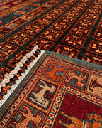 Pazyrk Hand-Knotted Wool Rug 5' 9" x 8'